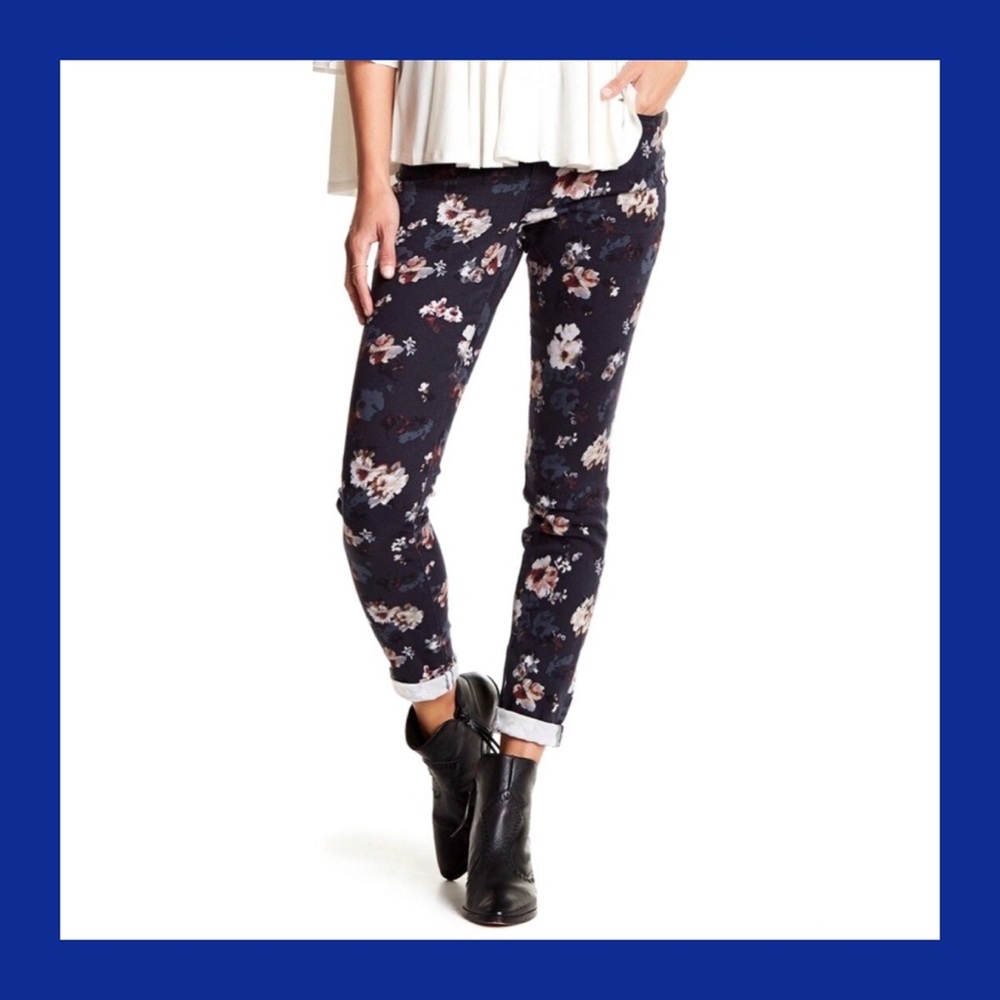 AMERICAN VINTAGE Boho Skinny Floral Jeans 12 NWT